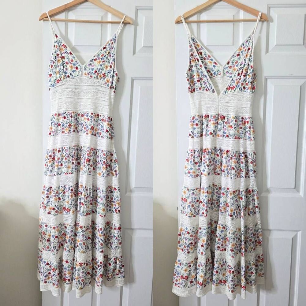 Cecilia Prado Tiered Floral Maxi Dress M
